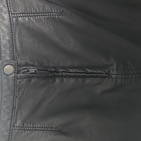 Free People Midnight Magic Faux Leather Mini Skirt - Size 4 - Black - Picture 9 of 10